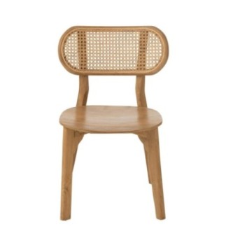 Cadeira Peanut em teca natural 48 x 40 x 80 cm