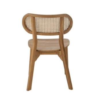 Cadeira Peanut em teca natural 48 x 40 x 80 cm