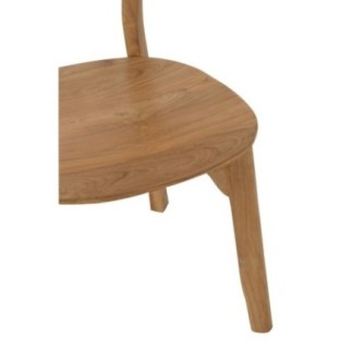 Sedia Peanut in teak naturale 48x40x80 cm