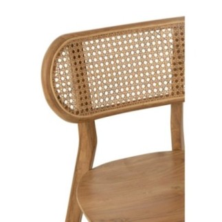 Sedia Peanut in teak naturale 48x40x80 cm
