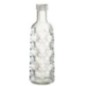 Botella de plástico transparente con relieve, 9,8 x 9,8 x 29,7 cm Botella de plástico transparente con relieve, 9,8 x 9,8 x 29,7 cm