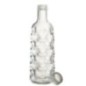 Botella de plástico transparente con relieve, 9,8 x 9,8 x 29,7 cm Botella de plástico transparente con relieve, 9,8 x 9,8 x 29,7 cm