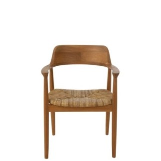 Silla Hiro de teca natural, 50 x 59 x 77 cm