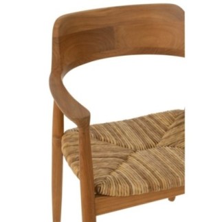 Cadeira Hiro em teca natural 50 x 59 x 77 cm