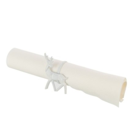 Juego de 4 servilleteros de hojalata de 5 x 16,5 x 5 cm