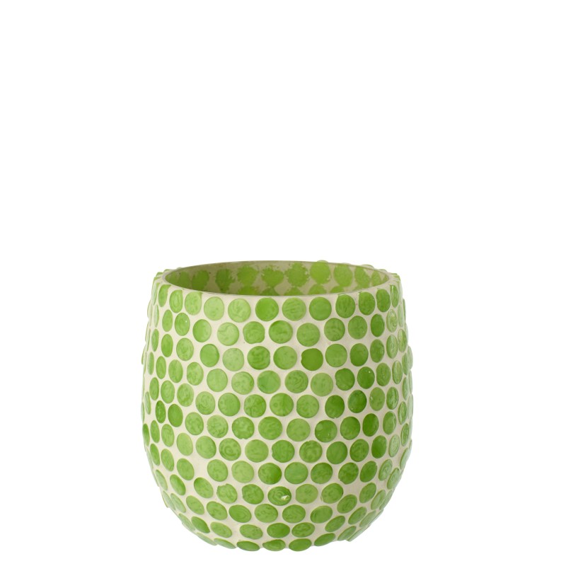 Portacandela in vetro verde 9,5 x 9 x 9,5 cm Portacandela in vetro verde 9,5 x 9 x 9,5 cm