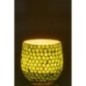 Bougeoir en verre vert 9,5x9x9,5 cm Bougeoir en verre vert 9,5x9x9,5 cm