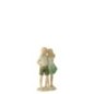 Figuritas infantiles de poliresina en verde y crudo, 10 x 5 x 17 cm Figuritas infantiles de poliresina en verde y crudo, 10 x 5 x 17 cm