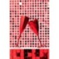Coppa da champagne in vetro rosso 7x7x26 cm Coppa da champagne in vetro rosso 7x7x26 cm
