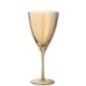 Copa de vino de cristal dorado, 9,8 x 7,5 x 23,4 cm
