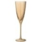 Taça de champanhe em vidro dourado 7x7x26 cm Taça de champanhe em vidro dourado 7x7x26 cm