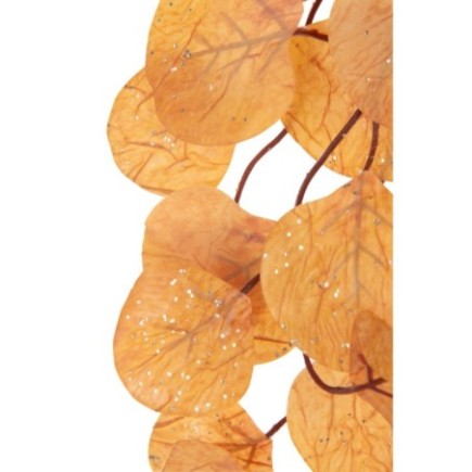 Guirlande en polyester brun et rouille 10x165x10 cm