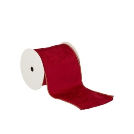 Ruban en velours rouge 11,5x11,5x12,2 cm