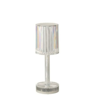 Lampe de table en polystyrène transparent 24,5x8,5 cm