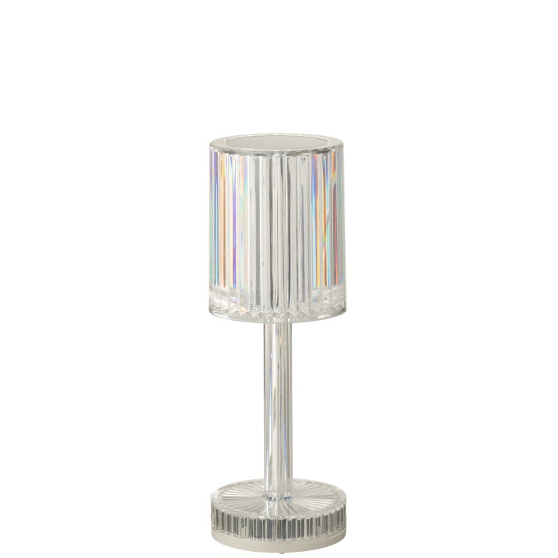 Lampe de table en polystyrène transparent 24,5x8,5 cm Lampe de table en polystyrène transparent 24,5x8,5 cm