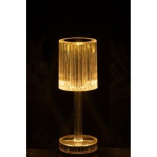 Lampe de table en polystyrène transparent 24,5x8,5 cm