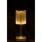Lampe de table en polystyrène transparent 24,5x8,5 cm Lampe de table en polystyrène transparent 24,5x8,5 cm