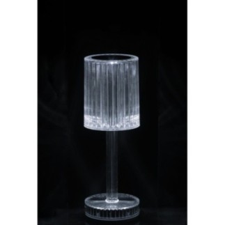 Lampe de table en polystyrène transparent 24,5x8,5 cm