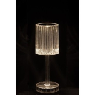 Lampe de table en polystyrène transparent 24,5x8,5 cm
