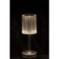 Lampe de table en polystyrène transparent 24,5x8,5 cm Lampe de table en polystyrène transparent 24,5x8,5 cm