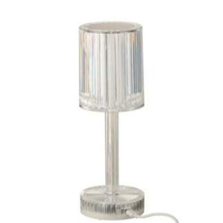 Lampe de table en polystyrène transparent 24,5x8,5 cm