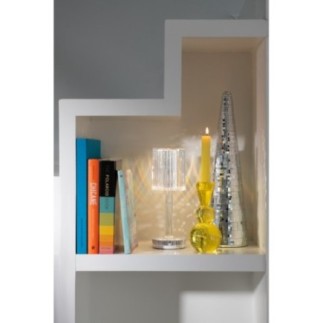 Lampe de table en polystyrène transparent 24,5x8,5 cm