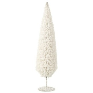 Albero di Natale in eucalipto e latta 54x14x14 cm