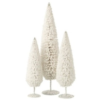 Albero di Natale in eucalipto e latta 54x14x14 cm