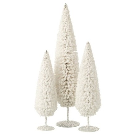 Árbol de Navidad de eucalipto y hojalata, 54 x 14 x 14 cm