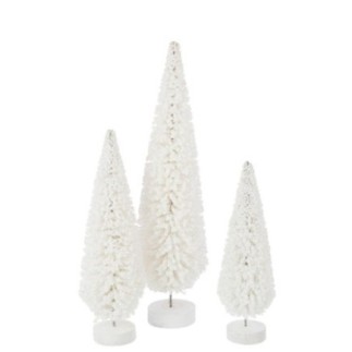 Albero di Natale in eucalipto e latta 54x14x14 cm