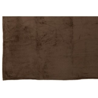 Manta de poliéster castanha, 170 x 130 cm