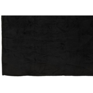 Coperta in poliestere nera 170x130 cm