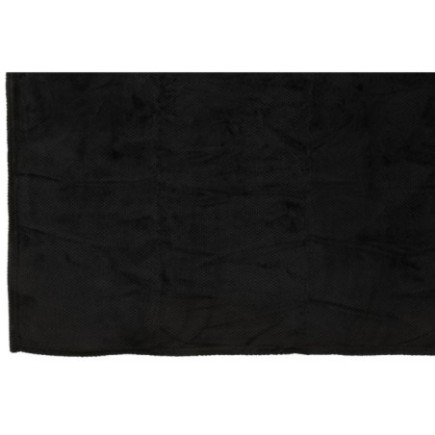 Coperta in poliestere nera 170x130 cm