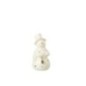 Pupazzo di neve in porcellana grezza, 8x15x7,5 cm Pupazzo di neve in porcellana grezza, 8x15x7,5 cm