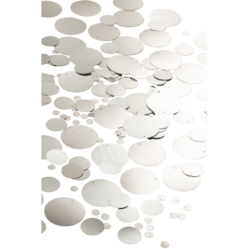 Sequin rond en PVC argent 30x3x19 cm Sequin rond en PVC argent 30x3x19 cm