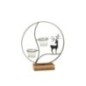 Portacandela per tealight in legno nero 25x7x28 cm Portacandela per tealight in legno nero 25x7x28 cm