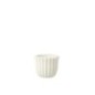 Cache-pot en ciment blanc 11,5x11,5x10 cm