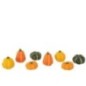Citrouilles en argile multicolore 7x6x4,5 cm