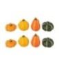 Citrouilles en argile multicolore 7x6x4,5 cm