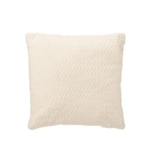 Coussin en polyester blanc 45x15x45 cm