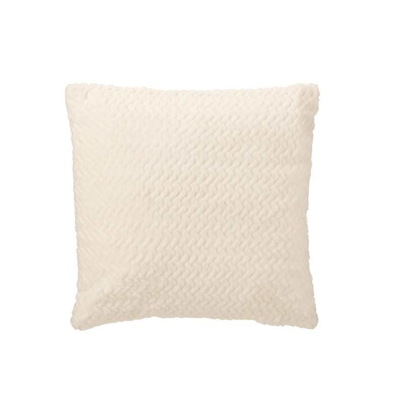 Coussin en polyester blanc 45x15x45 cm Coussin en polyester blanc 45x15x45 cm