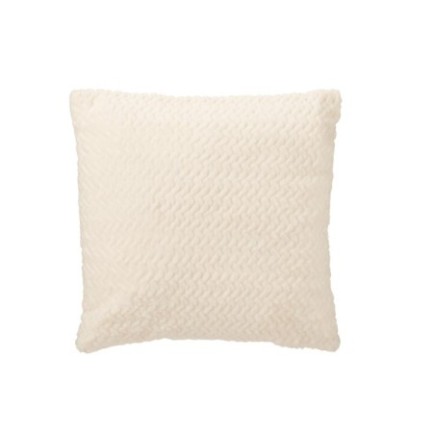Cojín de poliéster blanco, 45 x 15 x 45 cm