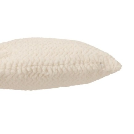 Almofada de poliéster branca, 45 x 15 x 45 cm