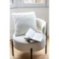 Coussin en polyester blanc 45x15x45 cm Coussin en polyester blanc 45x15x45 cm