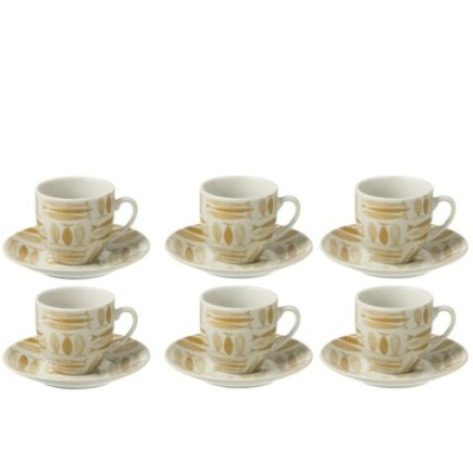 Tazze da caffè in ceramica marrone 5,1 x 3 x 5,5 cm
