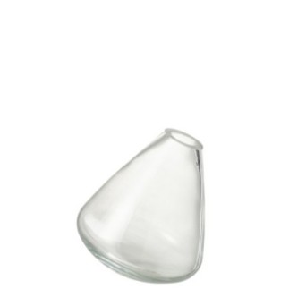 Vaso de vidro transparente 11,5 x 13,5 cm