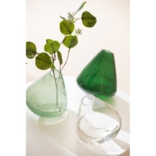 Vaso de vidro transparente 11,5 x 13,5 cm