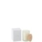 Vela de cera blanca de 8,5 x 12,5 x 8,5 cm Vela de cera blanca de 8,5 x 12,5 x 8,5 cm