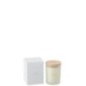 Candela in cera bianca 8,5 x 12,5 x 8,5 cm Candela in cera bianca 8,5 x 12,5 x 8,5 cm
