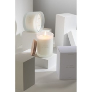 Vela de cera blanca de 8,5 x 12,5 x 8,5 cm